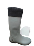 BT08-001-751-38 BUTTERFLYTWISTS WINDSOR GRAY/BLACK KNIT SIZE 7 RAIN BOOT