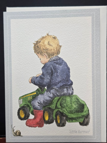 SN019 WRENDALE DESIGNS "LITTLE FARMER" INSIDE " GREETING CARD