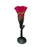 CH614RBK-1 CANDLE HOLDER BAIJAN GLASS
