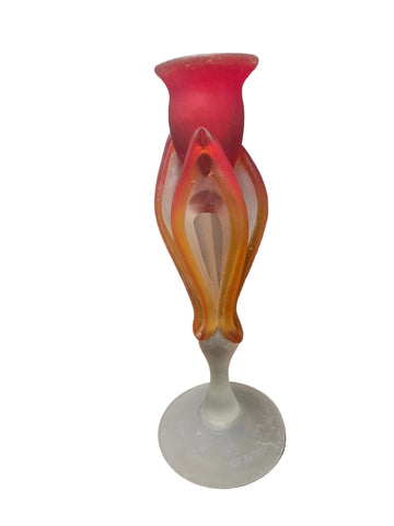 CH617R CANDLE HOLDER BAIJAN GLASS