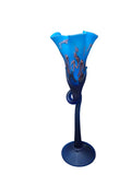 CH614TQB-2 CANDLE HOLDER BAIJAN GLASS