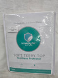 01138 SLUMBERLUXE SOFT TERRY TWINSIZE MATTRESS PROTECTOR