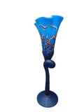 CH614TQB-1 CANDLE HOLDER BAIJAN GLASS