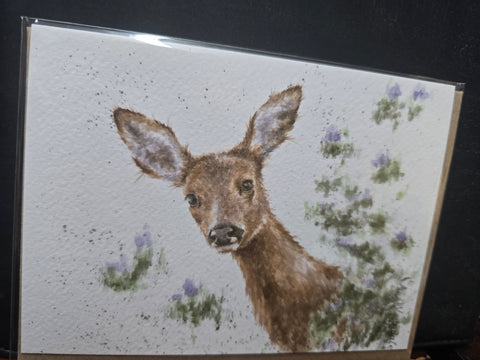 ACS106 "DOE A DEER" THE COUNTRY SET GREETING CARD WRENDALE DESIGNS