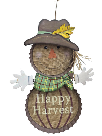 843604B GLITZHOME "HAPPY HARVESTS" HANGING SIGN
