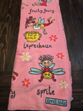 34FB1 TYRRELL KATZ FAIRY PINK FLEECE THROW BLANKET
