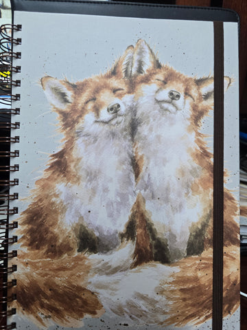 LHB006 "FOXES" SPIRAL NOTEBOOK WRENDALE DESIGNS
