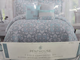 CTA-4826 PENTHOUSE COLLECTION TALIA KING BED IN BAG 7PC