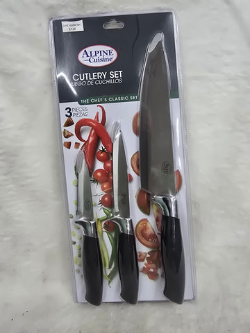 AI21372 ALPINE CHEF'S KNIFE 3PC SET SS
