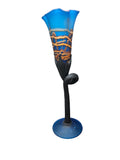 CH614TQBL-1 CANDLE HOLDER BAIJAN GLASS