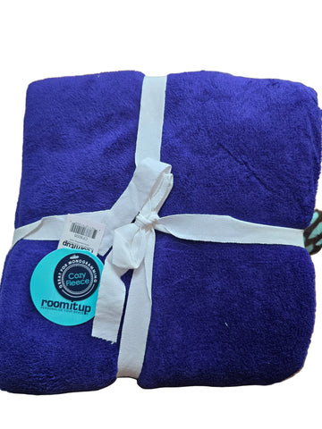 CF8005 ROOMITUP COZY FLEECE BANKET VIOLET 50" X 60"