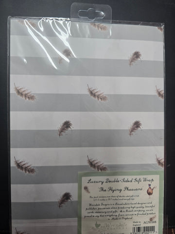 AGW008 "THE FLYING PHEASANT" LUXURY GIFT WRAP WRENDALE DESIGNS
