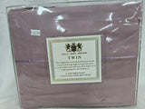 MAUVE CHARM LUSH HOME COLLECTION TWIN 4PC SHEET SET