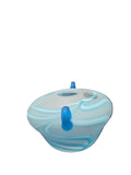 CH301TQ CANDLE HOLDER BAIJAN GLASS