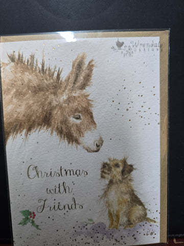 AX023 "CHRISTMAS WITH FRIENDS" CHRISTMAS CARD WRENDALE DESIGNS
