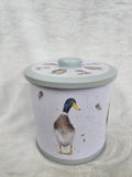 BT001 "THE COUNTRY SET" OWL DUCK HARE ROUND TIN WRENDALE DESIGNS