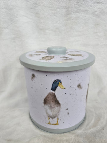 BT001 "THE COUNTRY SET" OWL DUCK HARE ROUND TIN WRENDALE DESIGNS
