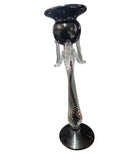 CH612BK CANDLE HOLDER BAIJAN GLASS