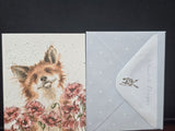 GE059-6 WRENDALE DESIGNS "POPPY FIELD" JUST FOR YOU GIFT CARD