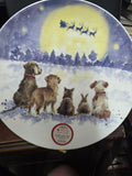 WNRK4001-XL CAKE PLATE "MAGIC OF CHRISTMAS" WRENDALE DESIGNS
