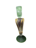 CH610YBRG CANDLE HOLDER BAIJAN GLASS