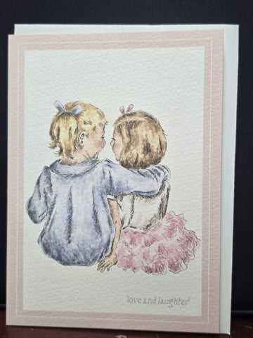 SN025 WRENDALE DESIGNS "LOVE AND LAUGHTER" GREETING CARD