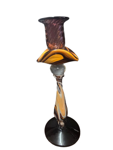 CH606OPR CANDLE HOLDER BAIJAN GLASS