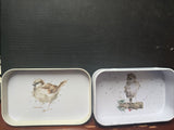 MT008 DESIGNER "SPARROW" MINI TIN 2 3/8" X 3 3/4" WRENDALE DESIGNS