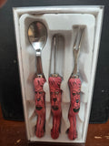 1032542 CHARACTER COLLECTIBLES SASHA KNIFE, FORK, SPOON 3 PC SET