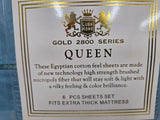 TURQUOISE LUSH HOME GOLD 2800 SERIES QUEEN 6PC SHEET SET