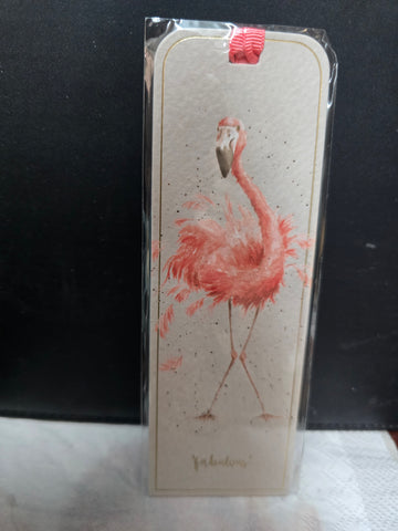BM016 FLAMINGO "FABULOUS" BOOKMARK WRENDALE DESIGNS