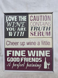 008478 GLITZHOME 4 PC WOODEN SIGNS DECOR PACK