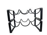 U200059 RITESUNE 2 TIER STACKABLE TABLETOP WINE RACK 6 BOTTLE