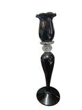 CH616BK CANDLE HOLDER BAIJAN GLASS