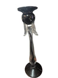 CH612BK CANDLE HOLDER BAIJAN GLASS