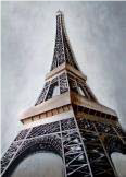 09653 HDC 3D CANVAS EIFFEL TOWER 30" X 48"