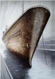 09660 HDC 3D CANVAS 'SHIP AT PORT' 39"x59"