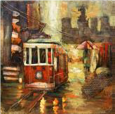 10-0037 HDC SAN FRANCISCO STREET CAR WELDED METAL 40" X 40"