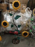 Sunflower Rock Base Stand-Metal Decor