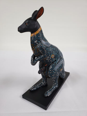 Kangaroo Art Collectible Hand painted Figurine/ Choice from 3 Variants