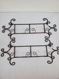 Blue Sky Pair of Wrought Iron Horizontal Decorative Rack 2pc