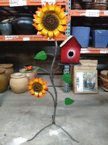 Sunflowers Tree w/Bird House
