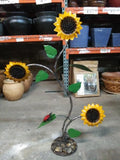 Sunflower Rock Base Stand-Metal Decor