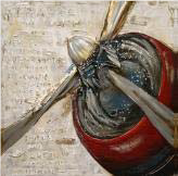 29-0006 HDC 3D CANVAS RED PROPELLER 40" X 40"