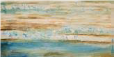 29-0012 HDC CANVAS 'ABSTRACT BLUE TAN CLOUD' 48" X 24"