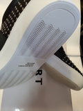 REPORT ACER SLIP ON SNEAKER BLACK UPPER WHITE SOLES