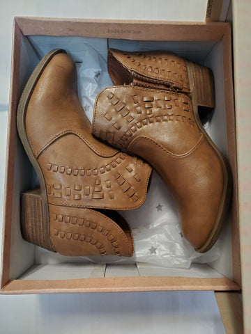 VERY-G AZTECA COGNAC ANKLE BOOT