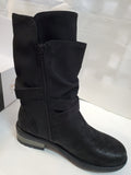 B52 BY BULLBOXER JURY BLACK BOOTS MOTORCYCLE STYLE