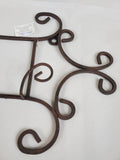 Blue Sky Pair of Wrought Iron Horizontal Decorative Rack 2pc