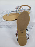 SHI BY JOURNEYS "SANDY" LIGHT BLUE SANDLES
